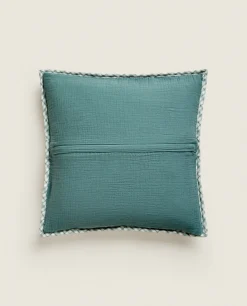 Children'S Checked Christmas Throw Pillow Cover