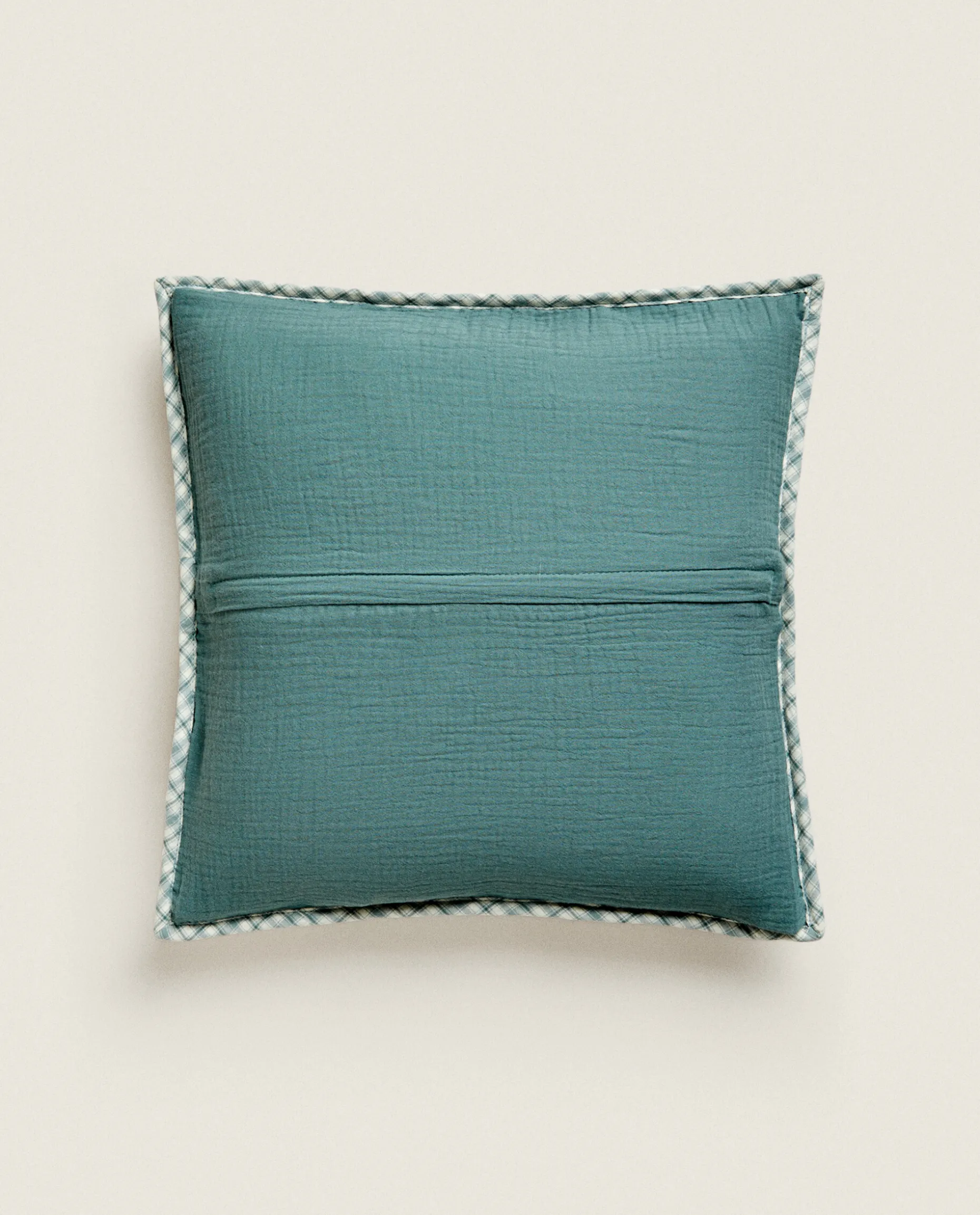Children'S Checked Christmas Throw Pillow Cover