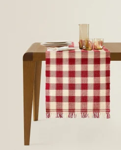 Christmas Check Table Runner