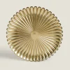Christmas Glass Service Plate With Raised Design