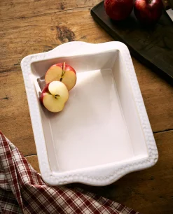 Christmas Snowflake Stoneware Serving Dish