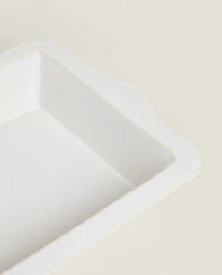 Christmas Snowflake Stoneware Serving Dish
