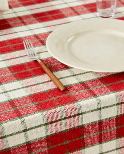 Christmas Tartan Cotton Tablecloth