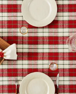 Christmas Tartan Cotton Tablecloth