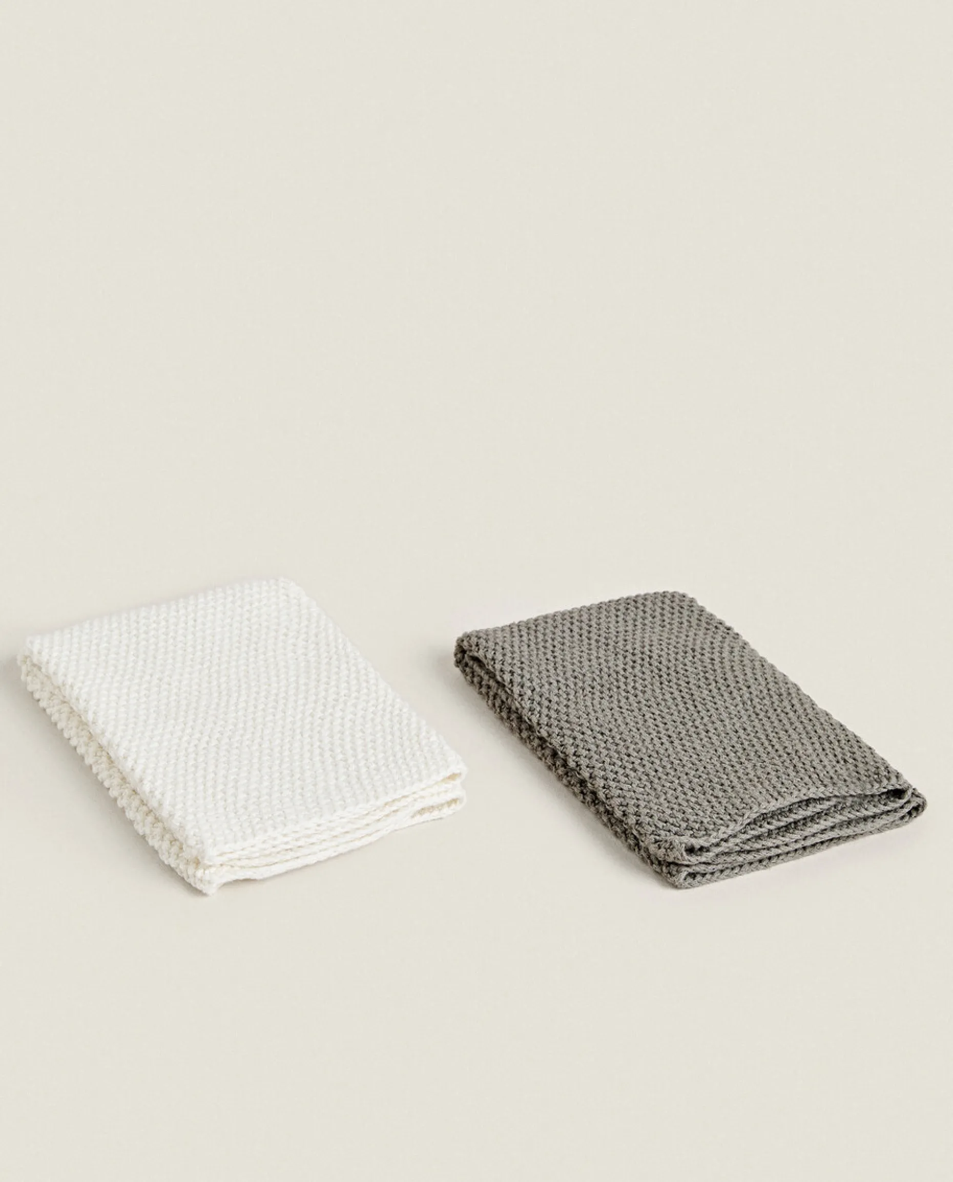 Chunky Knit Kitchen Towel (Pack Of 2)