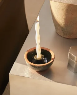 Clay Candlestick