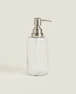 Clear Glass Soap Dispenser
