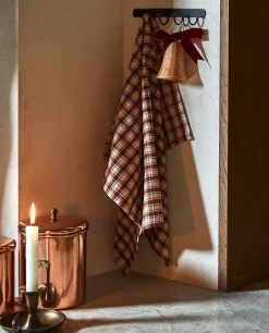 Colored Check Kitchen Towels (Pack Of 2)