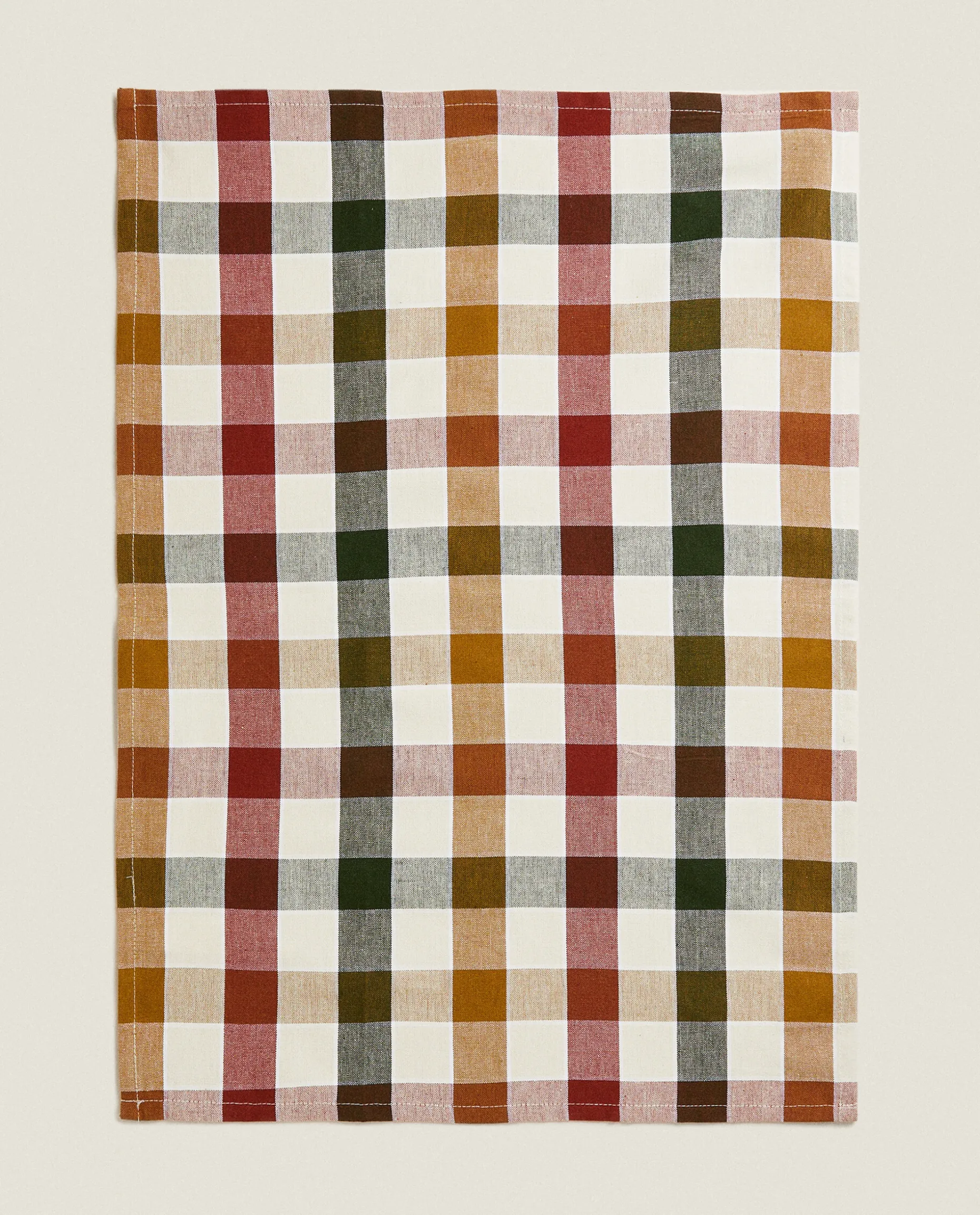Colored Check Kitchen Towels (Pack Of 2)