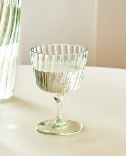 Colored Glass With Lines