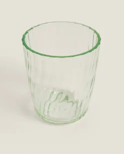 Colored Tumbler With Lines