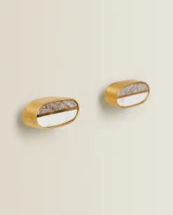 Contrast Marble Door Knob (Pack Of 2)