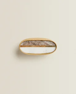 Contrast Marble Door Knob (Pack Of 2)