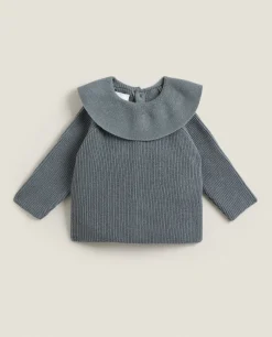 Cotton Bodysuit With Ruffled Silk
