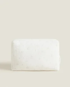 Cotton Chiffon Clover Cosmetic Bag