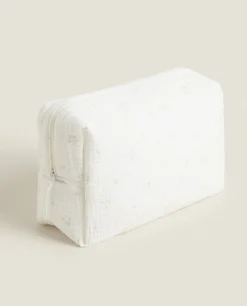 Cotton Chiffon Clover Cosmetic Bag