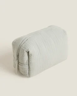 Cotton Chiffon Clover Cosmetic Bag