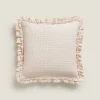 Cotton Jacquard Throw Pillow Cover