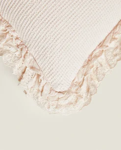 Cotton Jacquard Throw Pillow Cover