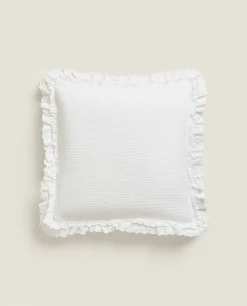 Cotton Jacquard Throw Pillow Cover