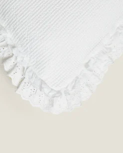 Cotton Jacquard Throw Pillow Cover