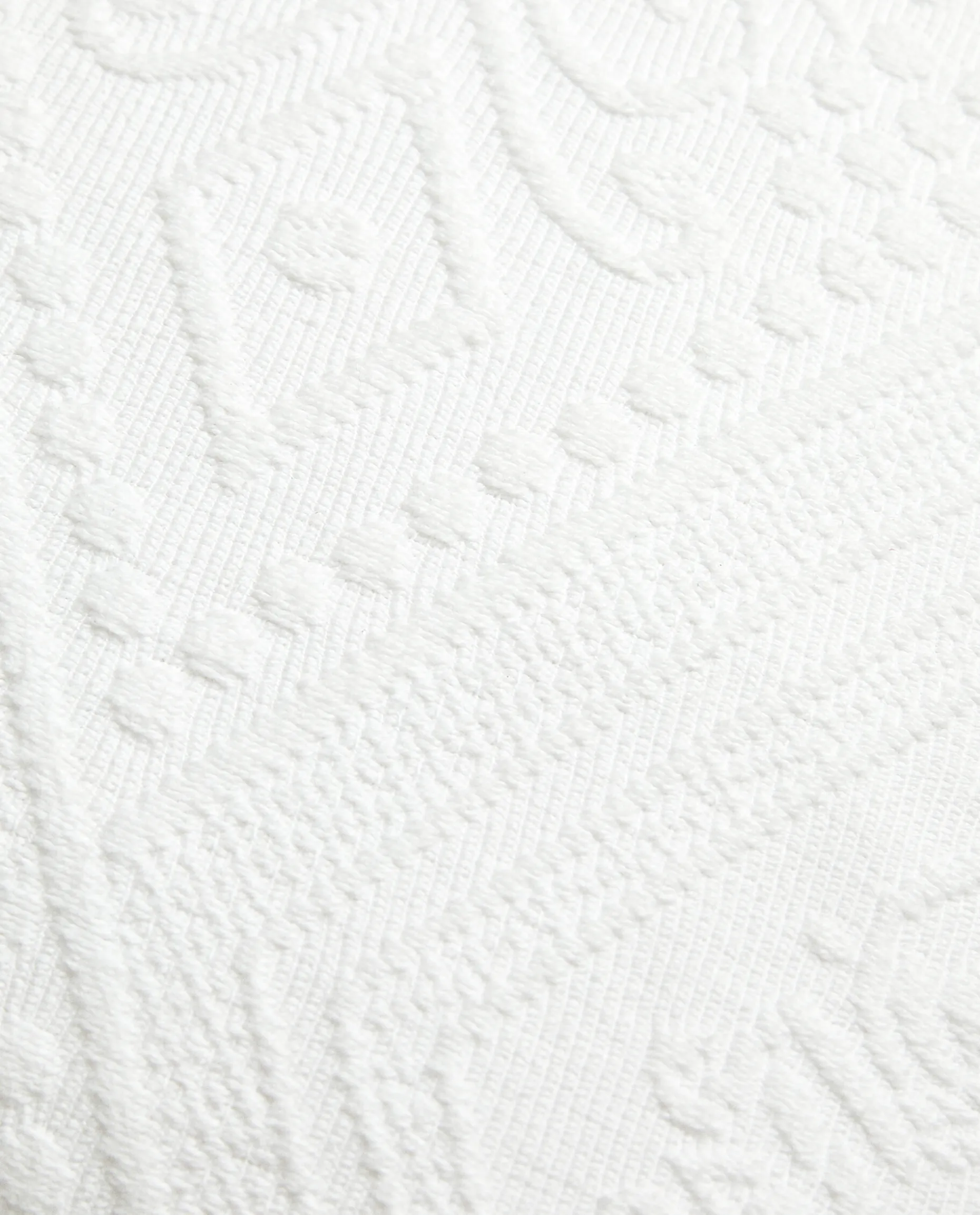 Cotton Throw Pillow Cover With Geometric Design