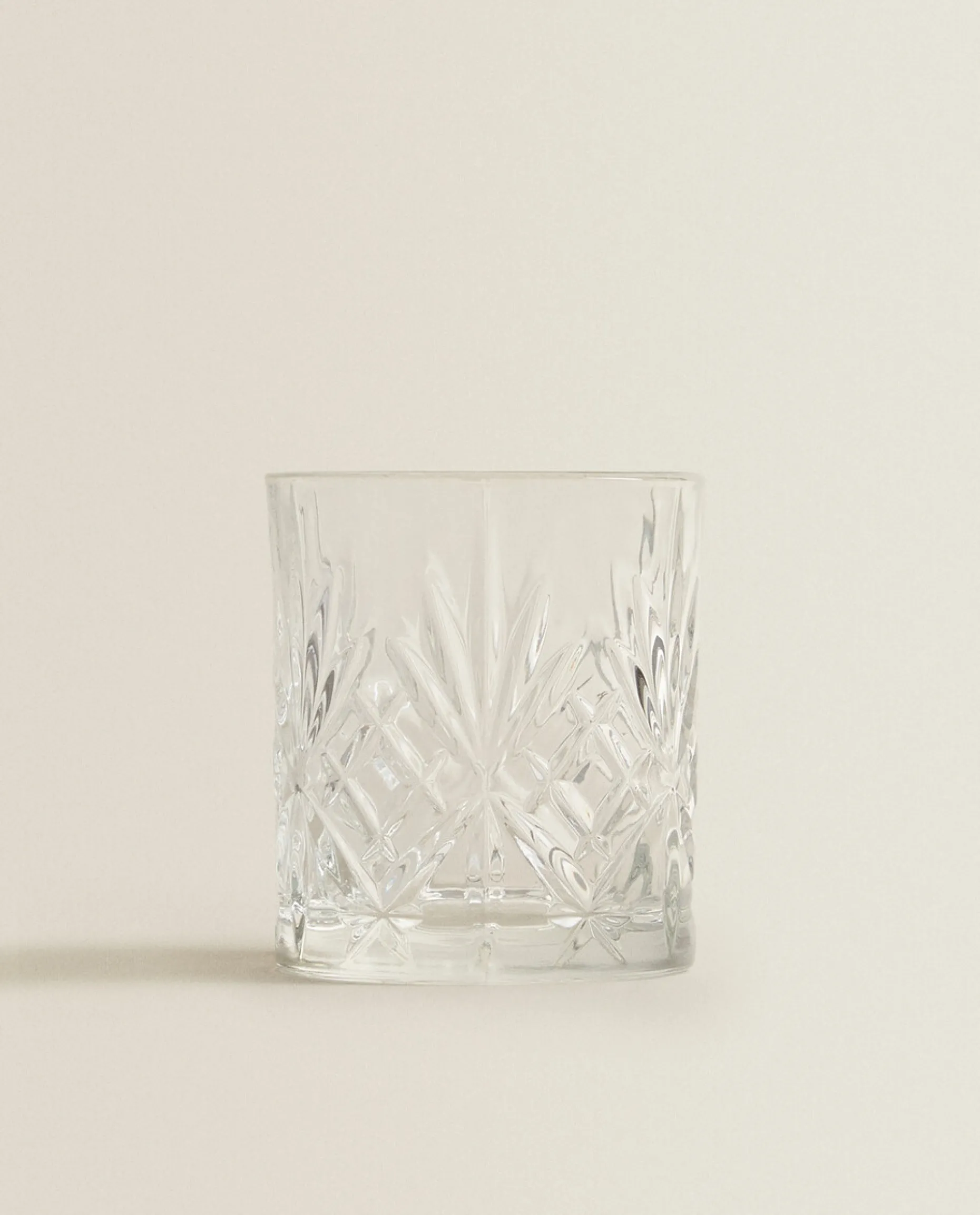 Crystalline Tumbler With Raised Design