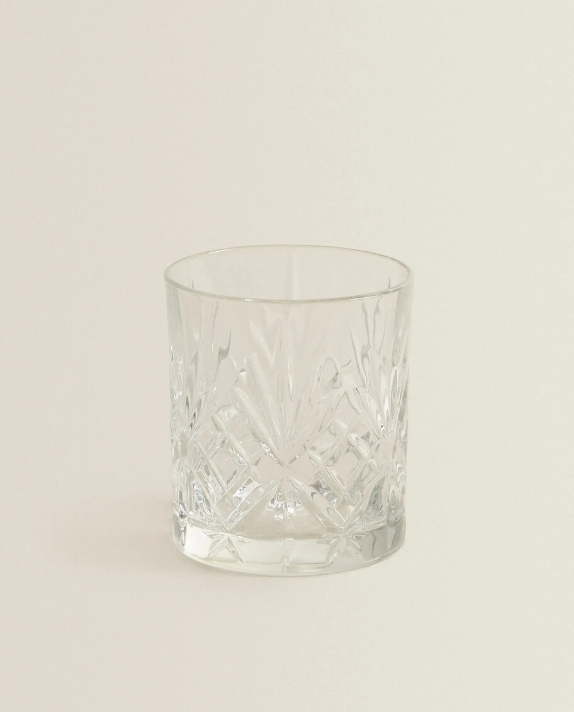 Crystalline Tumbler With Raised Design