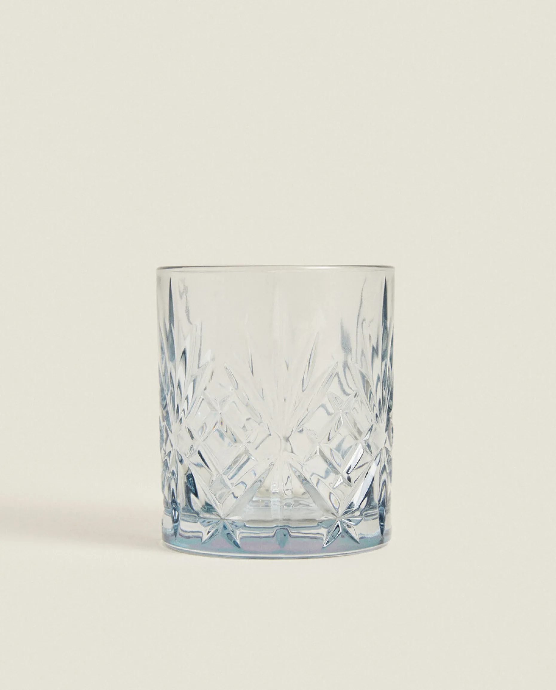 Crystalline Tumbler With Raised Design