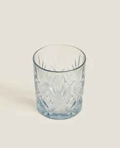 Crystalline Tumbler With Raised Design