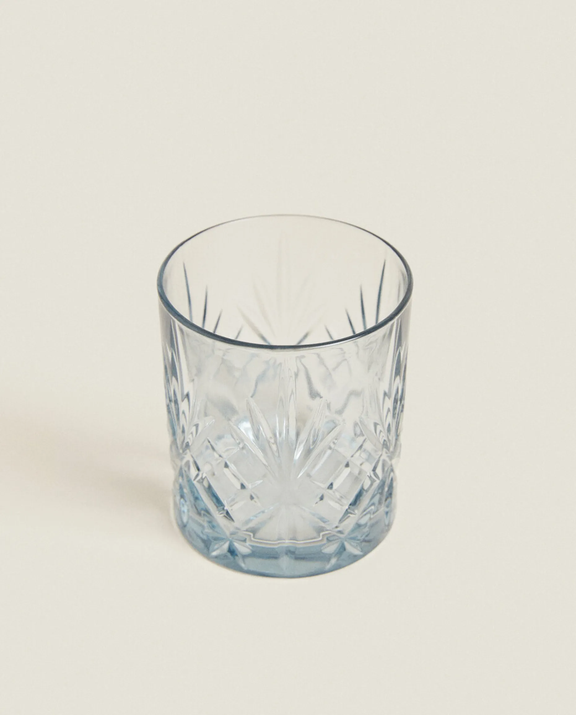Crystalline Tumbler With Raised Design