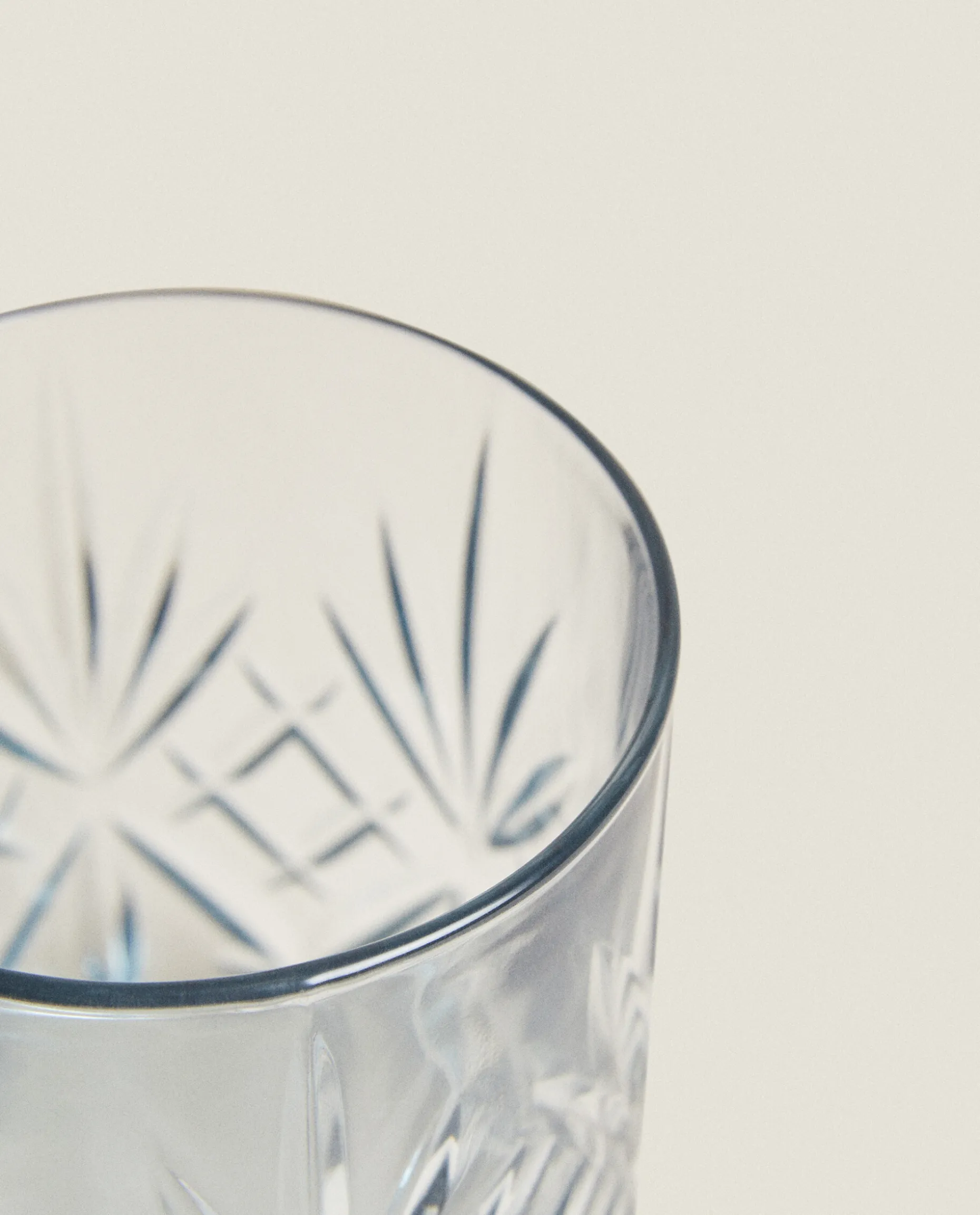 Crystalline Tumbler With Raised Design