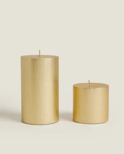 Cylindrical Christmas Candle