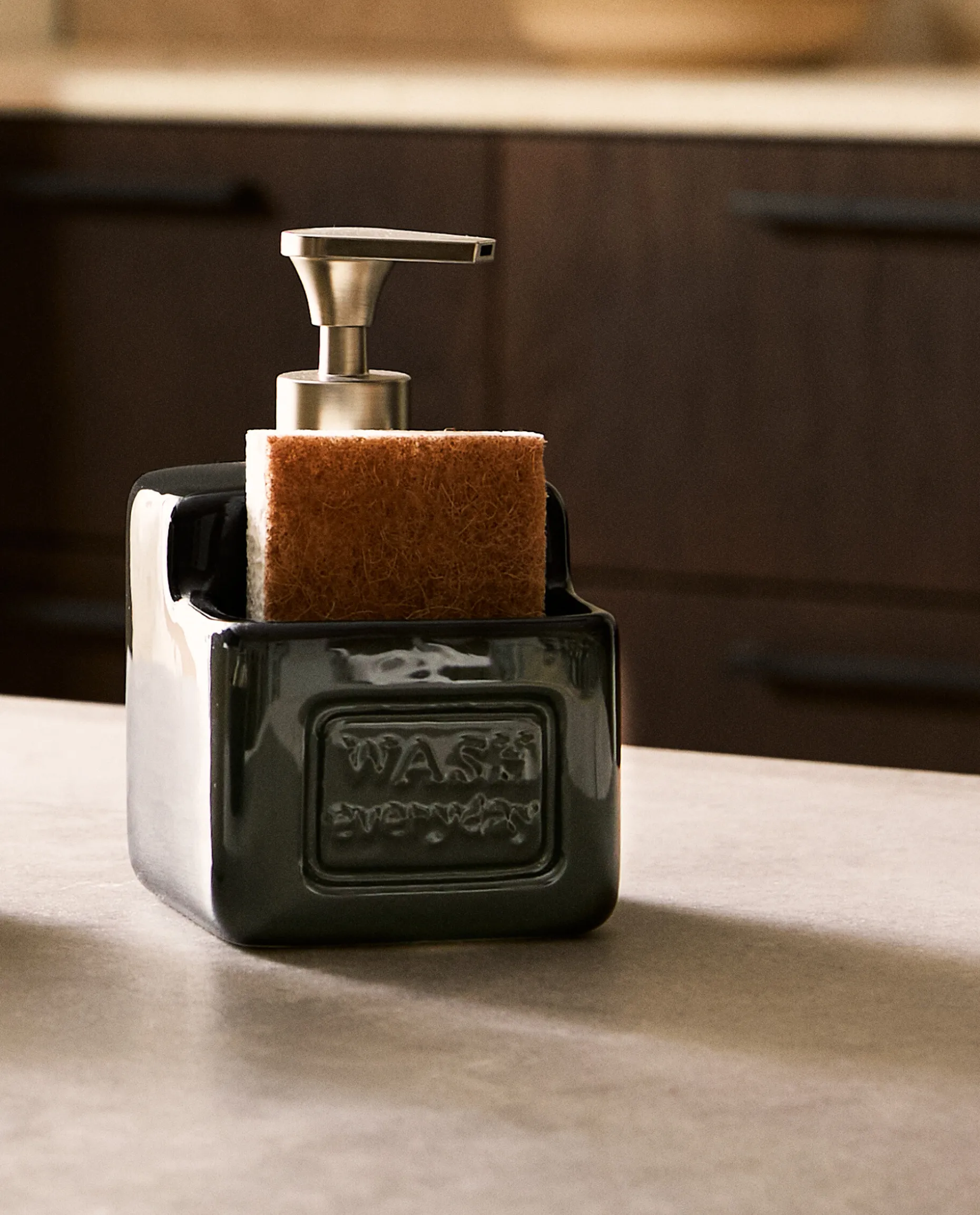 Dish Soap Dispenser With Storage