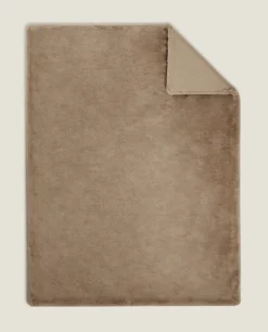 Double-Textured Faux Fur Blanket