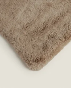 Double-Textured Faux Fur Blanket