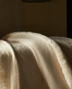 Double-Textured Faux Fur Blanket