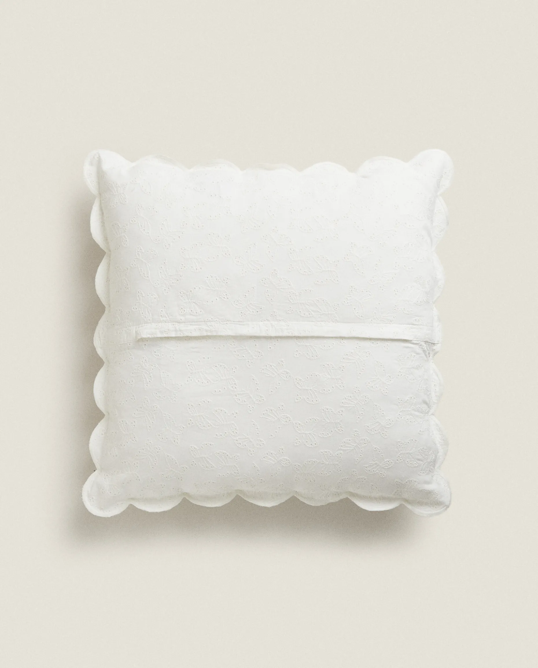 Embroidered Butterfly Throw Pillow Cover