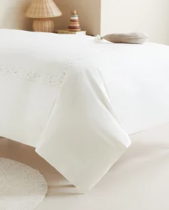 Embroidered Moons And Stars Duvet Cover