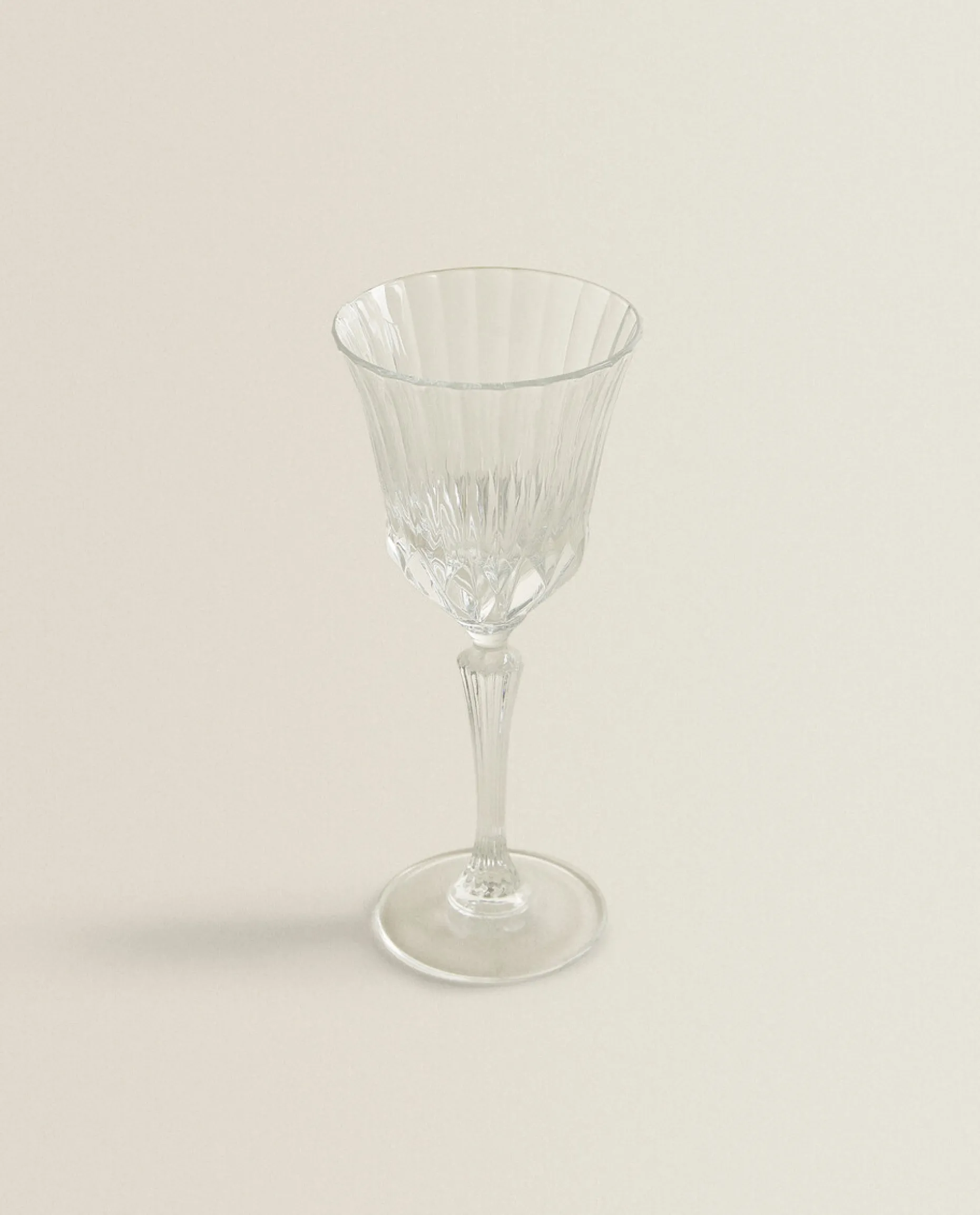 Engraved Crystalline Water Glass
