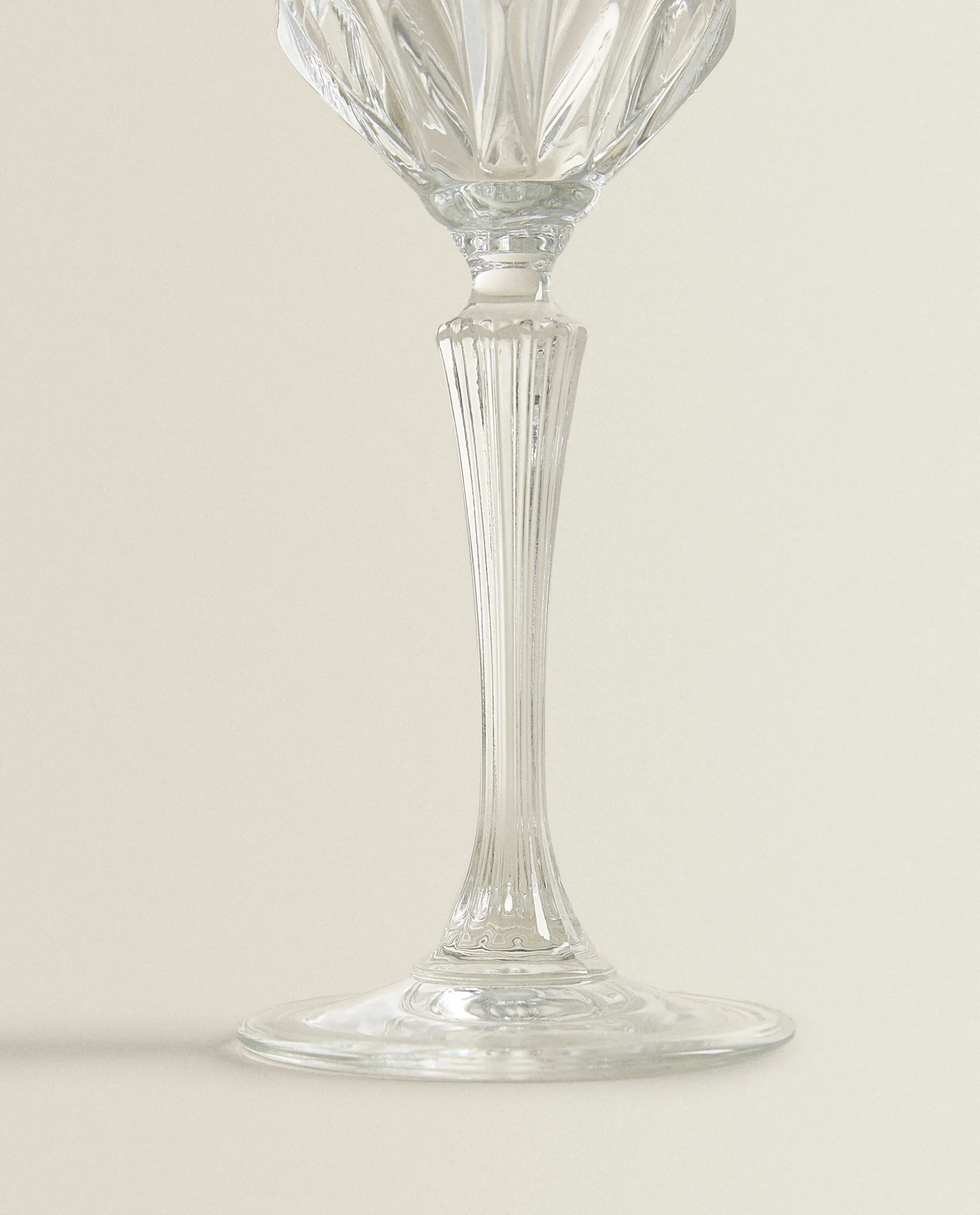 Engraved Crystalline Water Glass