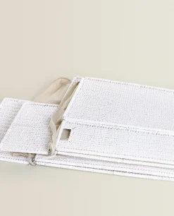 Fabric-Lined Laundry Hamper