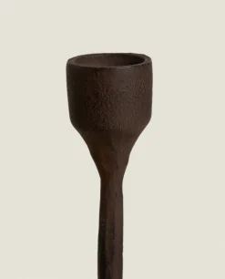 Faceted Metal Candlestick