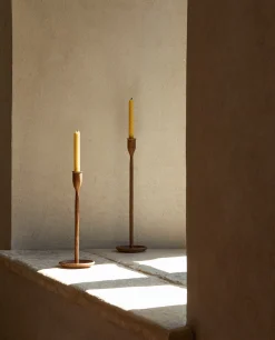 Faceted Metal Candlestick