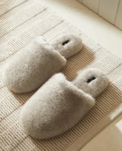 Faux Fur Mule Slippers