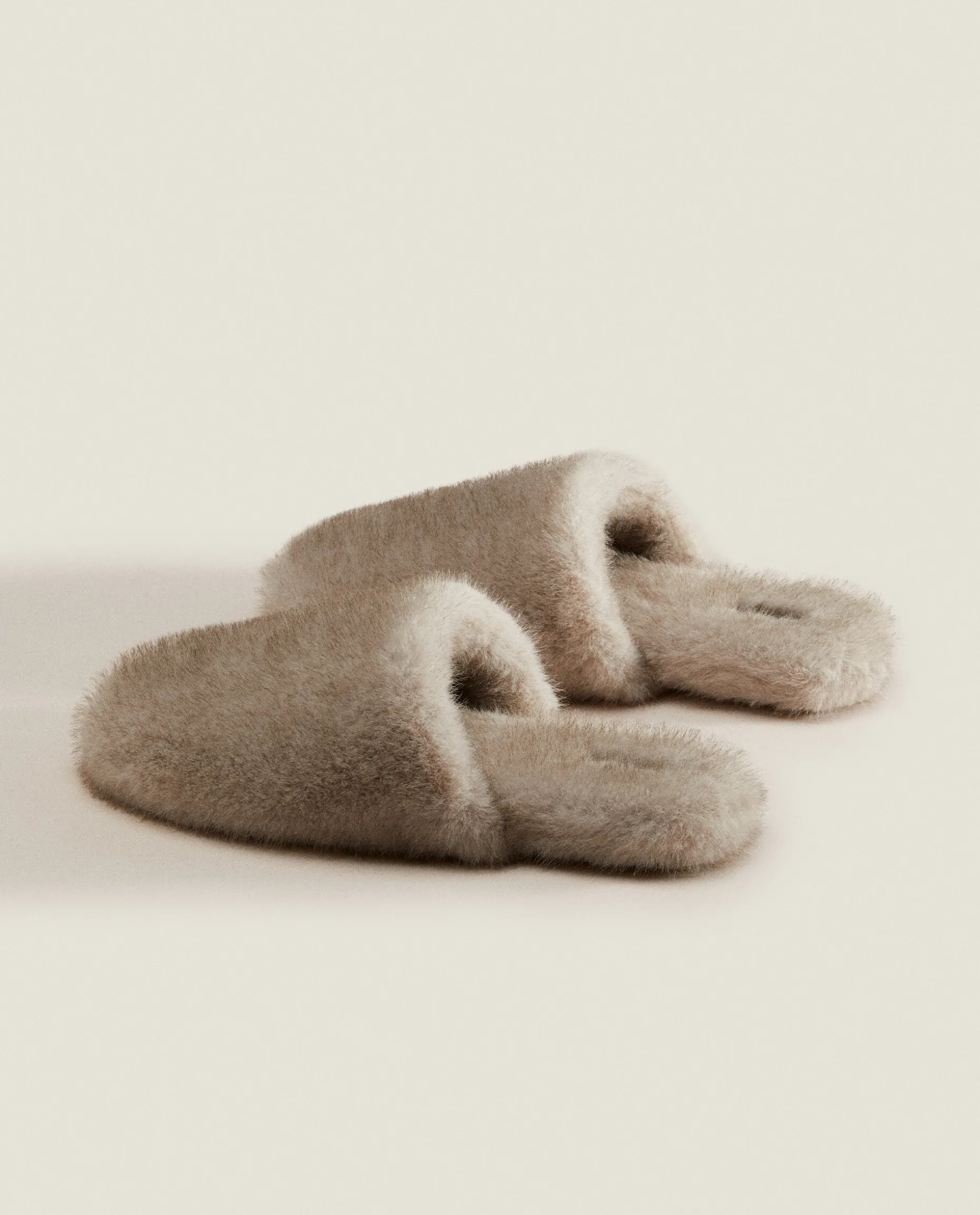 Faux Fur Mule Slippers