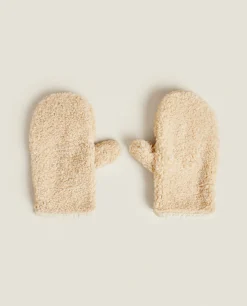 Faux Shearling Mittens