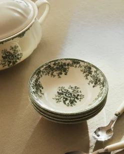 Floral Earthenware Bowl