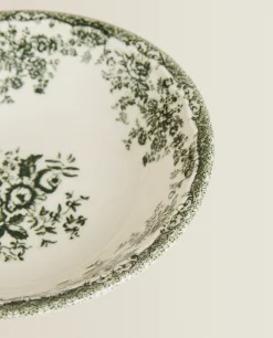 Floral Earthenware Bowl