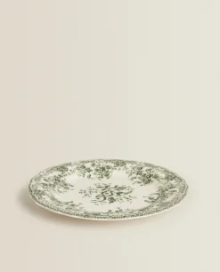 Floral Earthenware Dinner Plate